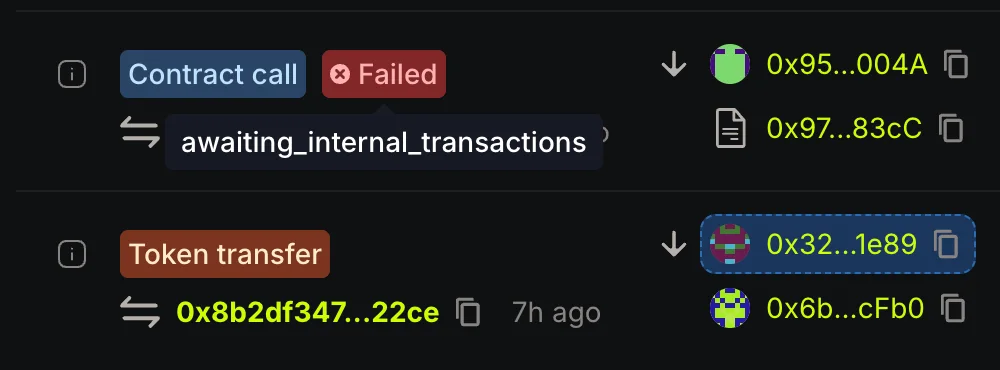 Robinhood Chain block explorer