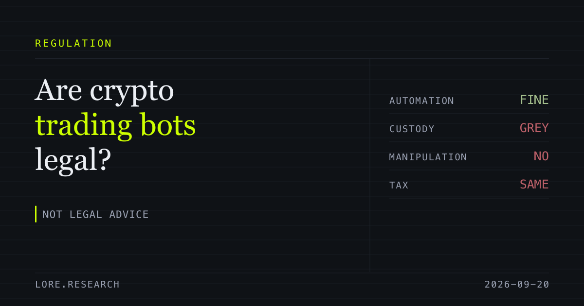 Are Crypto Trading Bots Legal?