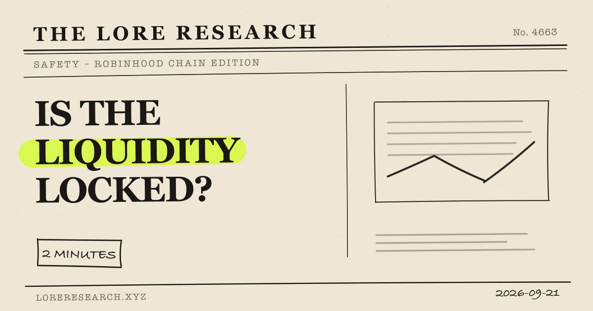 How to Check If Liquidity Is Locked, and What That Misses