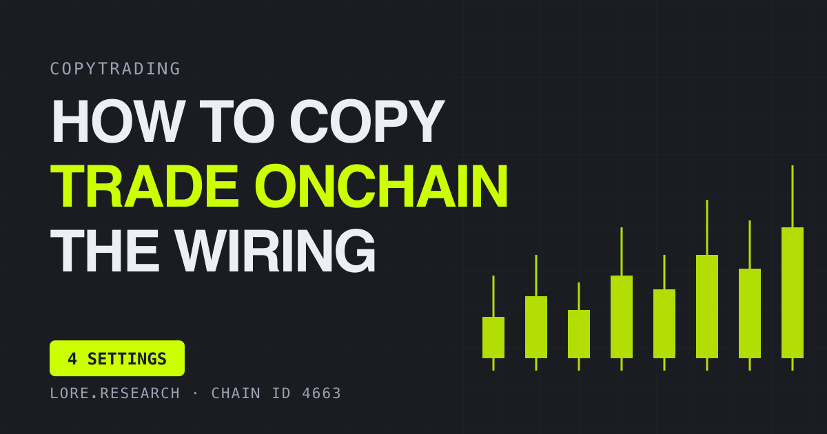 How to Copy Trade Onchain: The Steps Nobody Writes Down