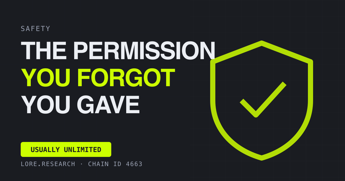 Token Approvals: The Permission You Forgot You Gave