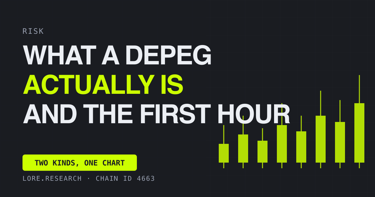 What a Depeg Is, and What to Do in the First Hour