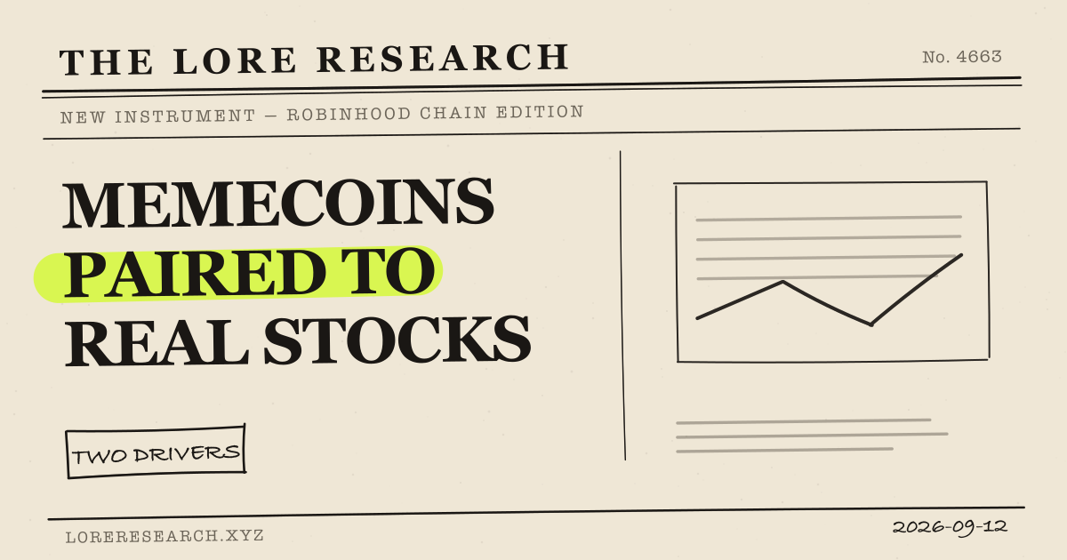 Stock-Paired Memecoins: The Instrument That Only Exists Here
