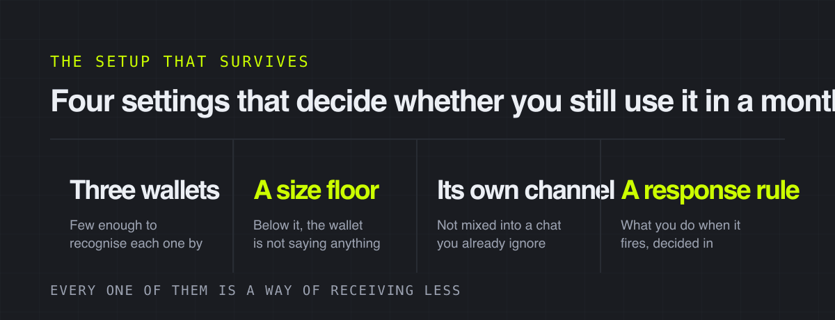 Four settings that decide whether you still use it in a month – the setup that survives